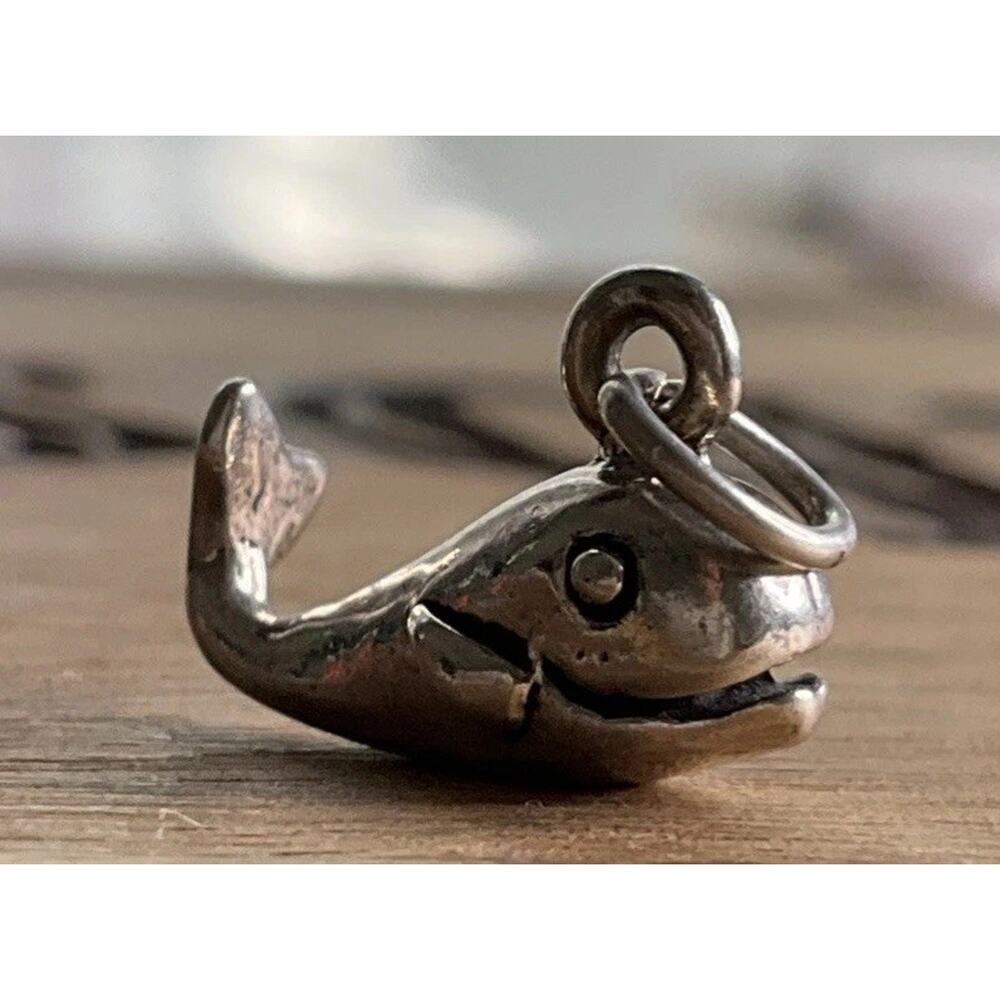925 Sterling Silver Whale Charm